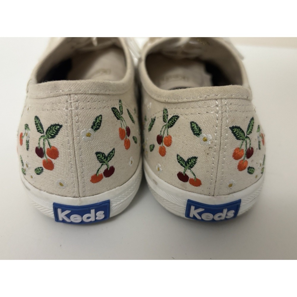 Keds x Rifle Paper Co Champion Lively Cherries Canvas Sneakers Womens 7.5 - Picture 3 of 9